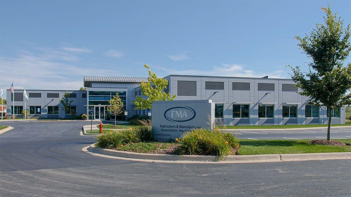 Exterior of FMA headquarters in Elgin 